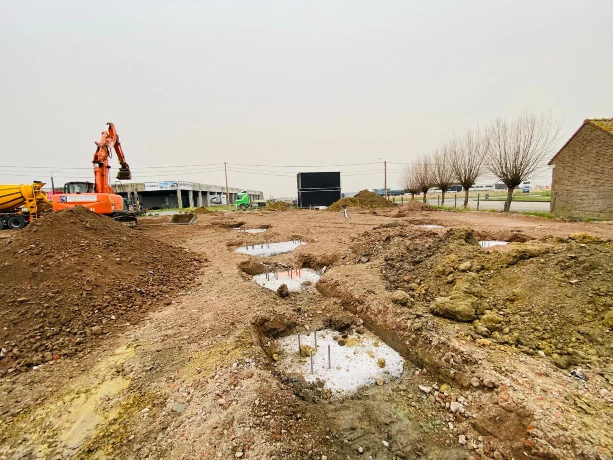 Start van de werken op de site van Park Beverna