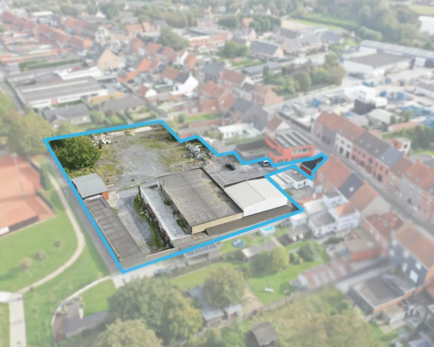 Projectsite aan de Oostrozebekestraat in Ingelmunster